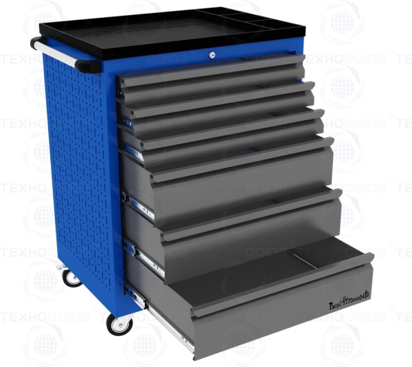 PROFFI 950.6 Тележка инструментальная RAL 5005 (6 выдвижных ящиков)